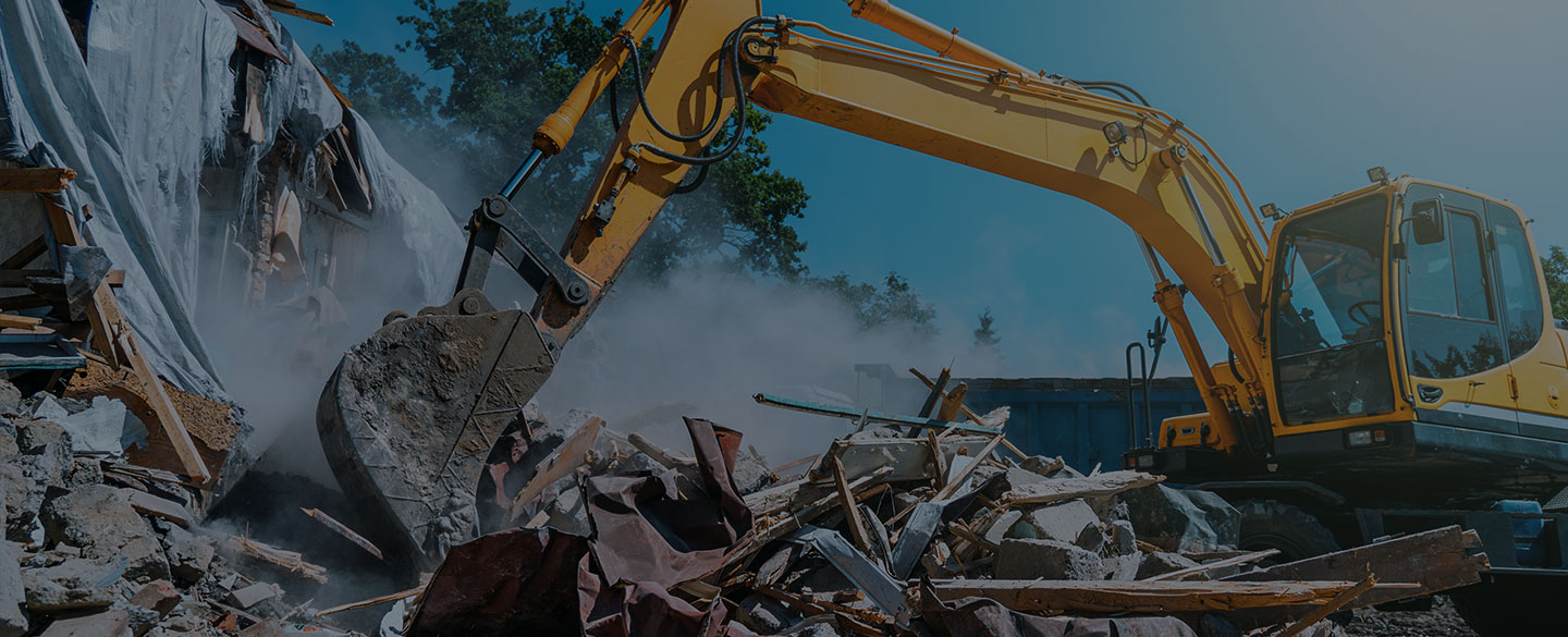 a heavy machine on demolition site campobello sc