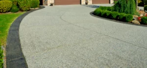 close up of a houses concrete driveway campobello sc